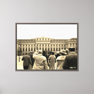 Antikes Österreich Wien Schönbrunn Häuser Leinwanddruck