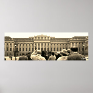 Antikes Österreich Wien Schönbrunn Häuser Poster