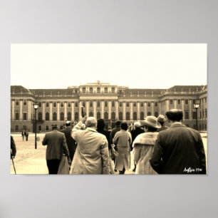 Antikes Österreich Wien Schönbrunn Häuser Poster