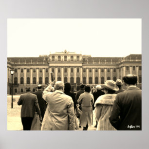 Antikes Österreich Wien Schönbrunn Häuser Poster