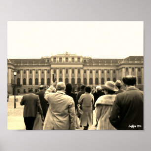 Antikes Österreich Wien Schönbrunn Häuser Poster