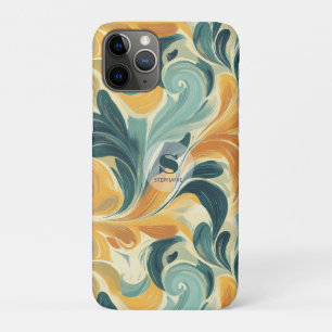 Antikes Paisley-inspiriertes Blattmuster Case-Mate iPhone Hülle