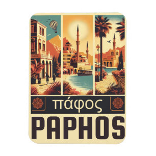 Antikes Paphos Stadt, Zypern Urlaub Geschenk Souve Magnet