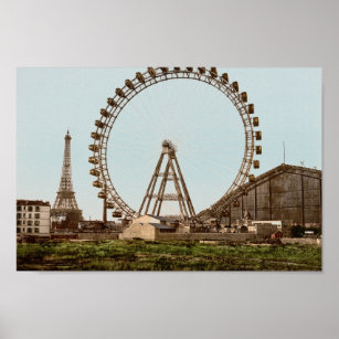Antikes Pariser Riesenrad Poster