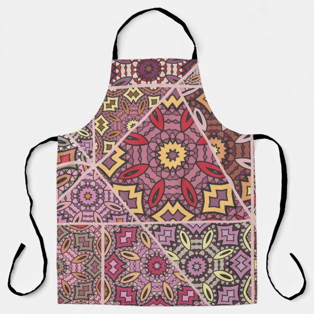 Antikes Patchwork-Quilt-Muster. Antike Dekoration Schürze (Vorderseite)