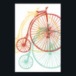Antikes Penny-Farbedesign Poster<br><div class="desc">Ein antikes Fahrraddesign</div>