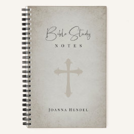 Antikes Pergament Personalisierte Bibelstudie Notizbuch