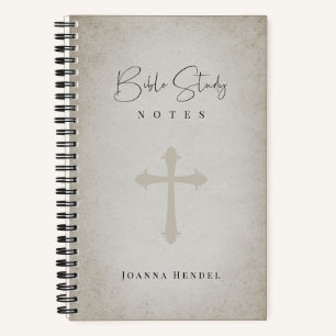 Antikes Pergament Personalisierte Bibelstudie Notizbuch