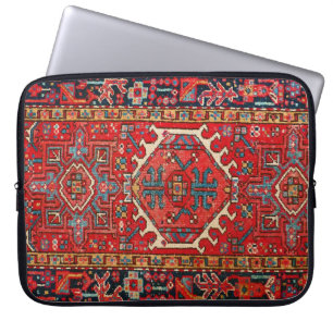 Antikes persisch türkisches Paisleymuster, Rot Laptopschutzhülle