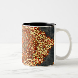 Antikes persisches Musterdesign Zweifarbige Tasse