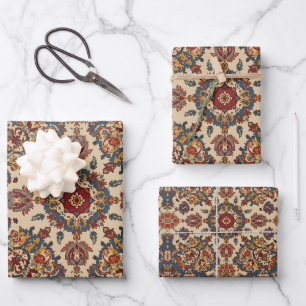 Antikes persisches orientalisches türkisches Muste Geschenkpapier Set
