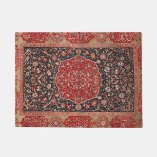 Antikes persisches Rug gestresstes Vintages Kunstm Fußmatte