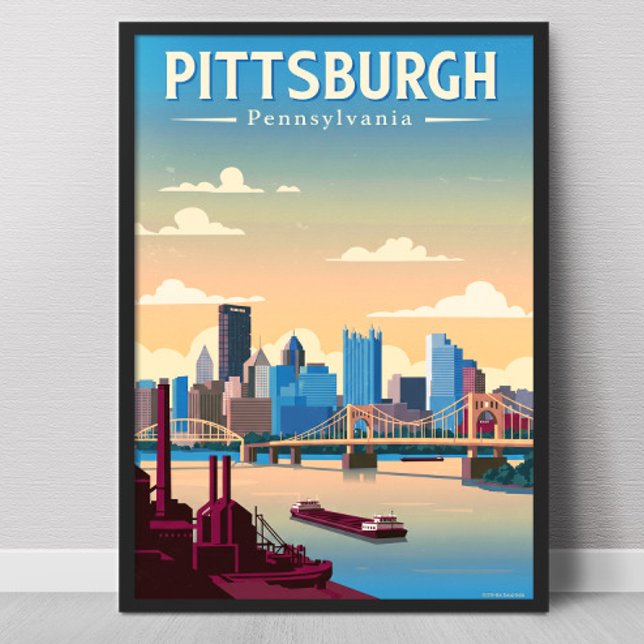 Antikes Pittsburgh Pennsylvania Poster (Von Creator hochgeladen)