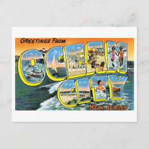 Antikes Postkarte von Ocean City, NJ