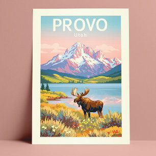 Antikes Provo Utah Postkarte