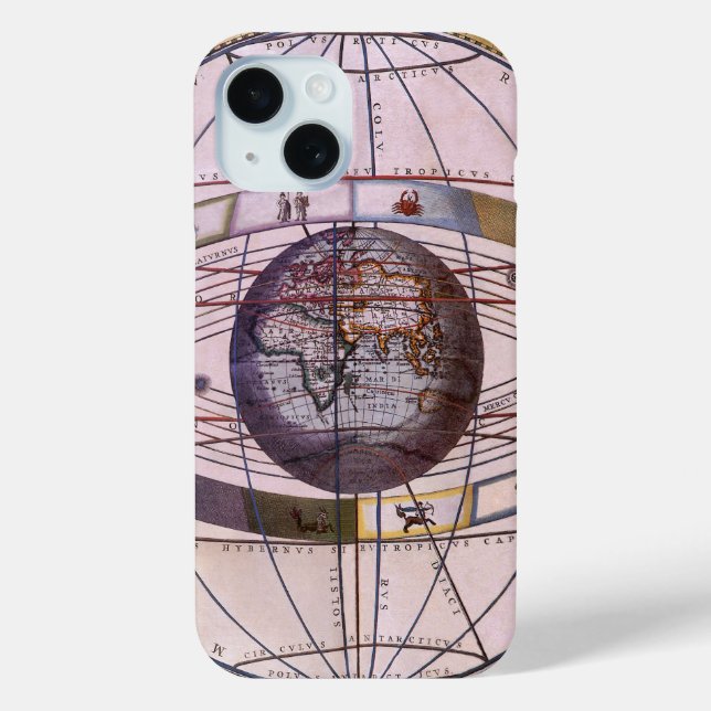 Antikes Ptolemaiksolarsystem, Andreas Cellarius Case-Mate iPhone Hülle (Rückseite)