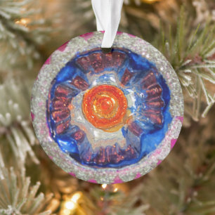 Antikes Quecksilberglas-Weihnachtsball-Kosmos Ornament