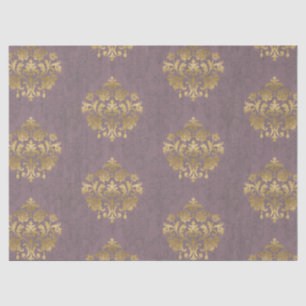 Antikes Rauchmauve-Medaillon im Vintage-Stil Seidenpapier