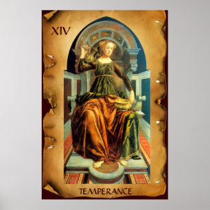 ANTIKES RENAISSANCE-TAROT  14 / MÄSSIGUNG POSTER