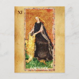 ANTIKES RENAISSANCE-TAROT DIE STÄRKE POSTKARTE