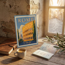 Antikes Rom Italien Kolosseum Reise-Postkarte