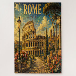 Antikes Rom Italien Reiseplakat Puzzle