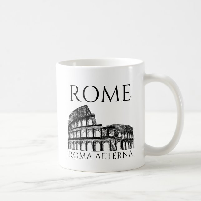 Antikes Rom Kolosseum , Historische Römische Reise Kaffeetasse (Rechts)