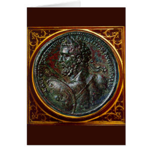 ANTIKES RÖMISCHES BRONZE-MEDAILLON