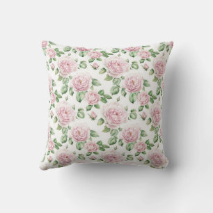 Antikes Rosa Botanisches Romantisches Chic Florale Kissen