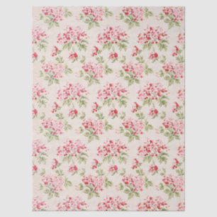 Antikes rosa florales Shabby-Chic-Muster Seidenpapier