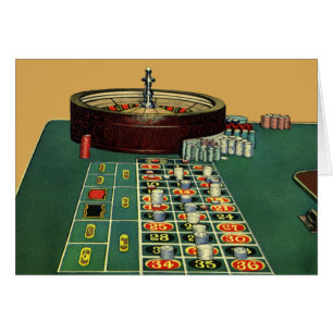 Antikes Roulettetisch-Casino-Spiel, Glücksspiel-Ch