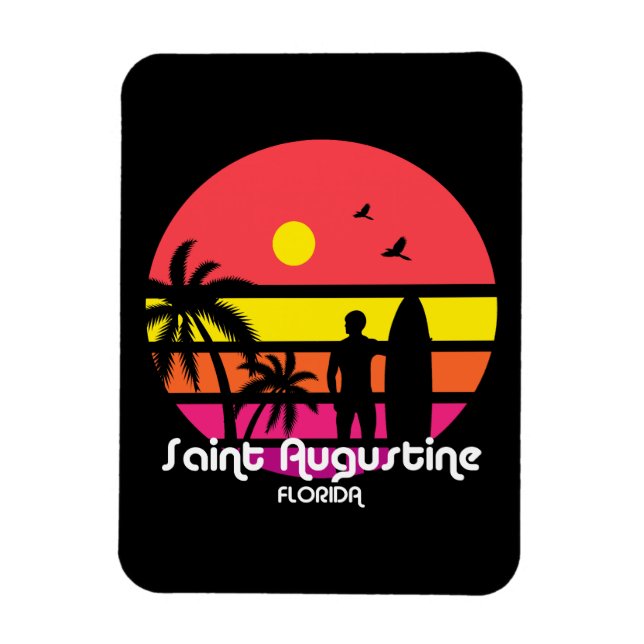 Antikes Saint Augustine Florida Magnet (Vertikal)