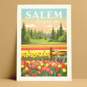 Antikes Salem Oregon Postkarte
