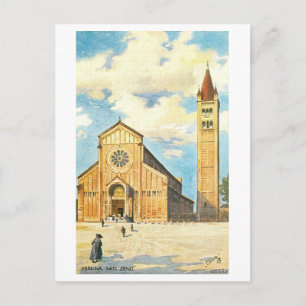 Antikes San Zeno, Verona, Italien Postkarte