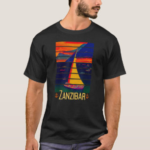 Antikes Sansibar Tansania Afrika Sonnenuntergang S T-Shirt