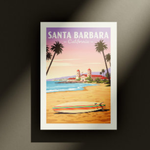 Antikes Santa Barbara Kalifornien Postkarte