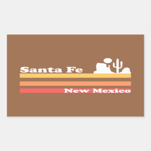 Antikes Santa Fe New Mexico Rechteckiger Aufkleber