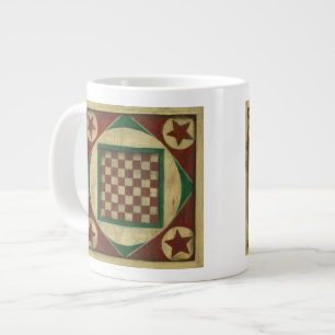 Antikes Schachbrett von Ethan Harper Jumbo-Tasse