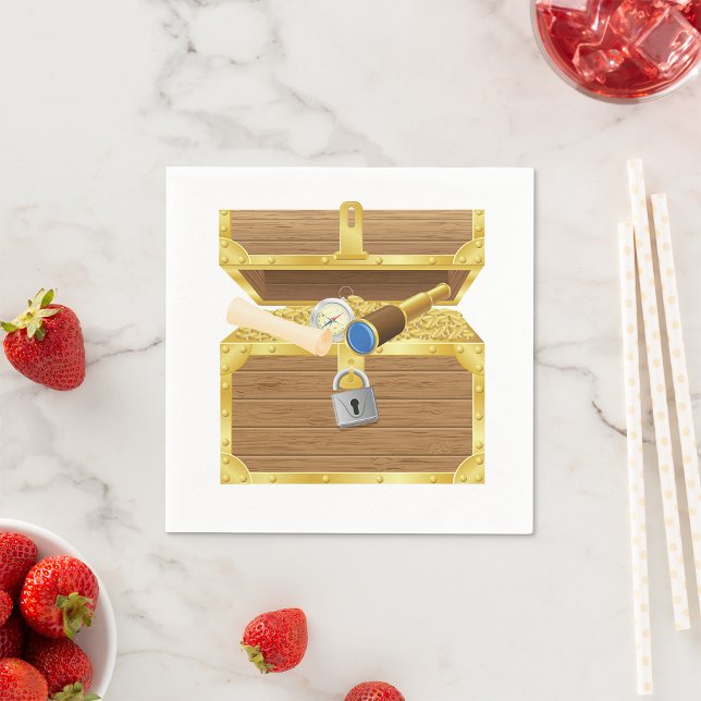 Antikes Schatztruhen Papier Napkins Serviette (Von Creator hochgeladen)