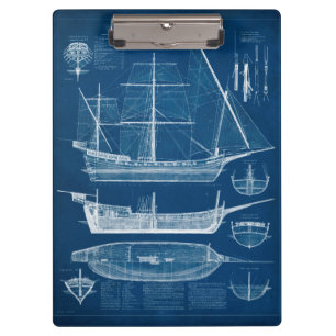 Antikes Schiffskonzept I Klemmbrett