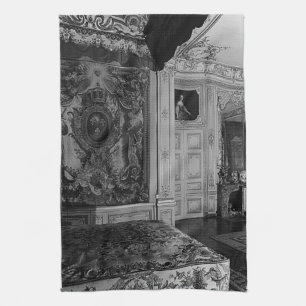 Antikes Schlafzimmer Louis XV. im Schloss Versaill Geschirrtuch