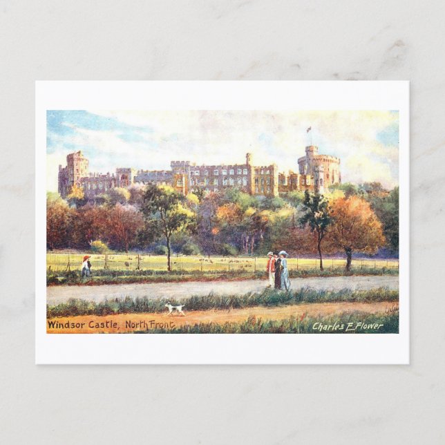 Antikes Schloss Windsor Postkarte (Vorderseite)