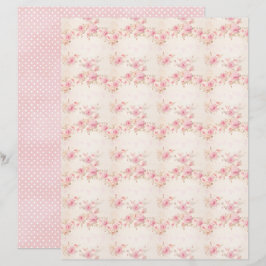 Antikes Schmeichlerin-Rosen-Blumen-Schmalzpapier