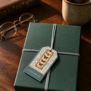 Antikes Schmetterlingsexemplar Salbeigrün Antik Geschenkanhänger