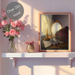 Antikes Schreibtischplakat Poster