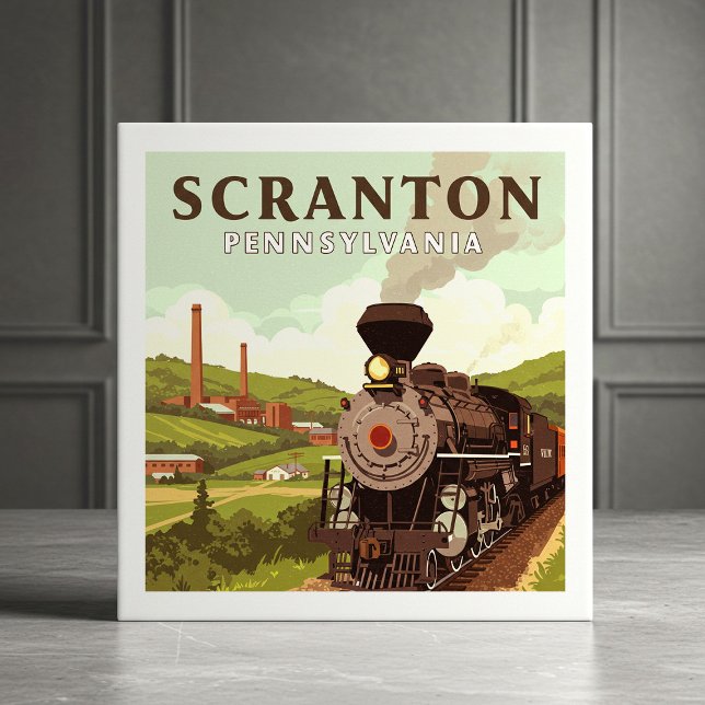 Antikes Scranton Pennsylvania Fliese (Von Creator hochgeladen)