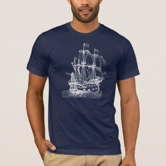 Antikes Segelboot T-Shirt