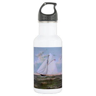 Antikes Segelschiff Schaluppe Yacht Segelboot Ozea Edelstahlflasche