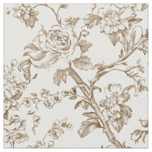 Antikes Sepia-Rosenrankenmuster