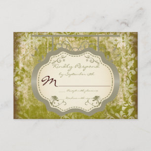 Antikes Signalienland Not leidende RSVP-Karten für RSVP Karte